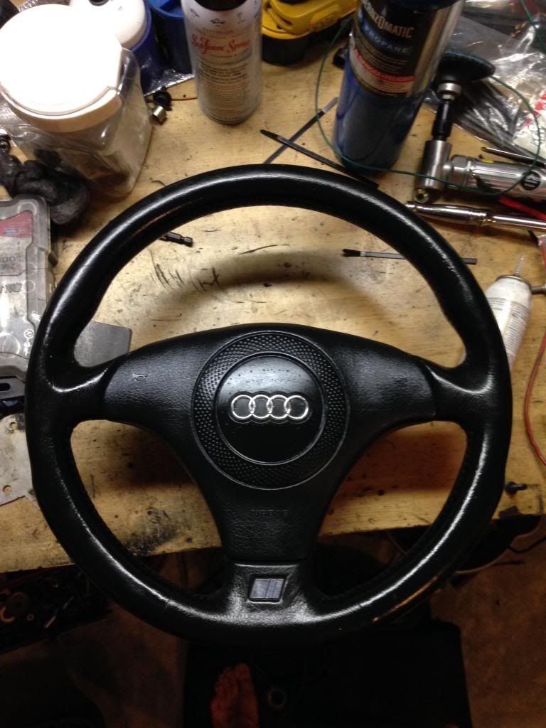 FS 98 A4 SLine 3 spoke steering wheel with airbag, 120 shipped, or
